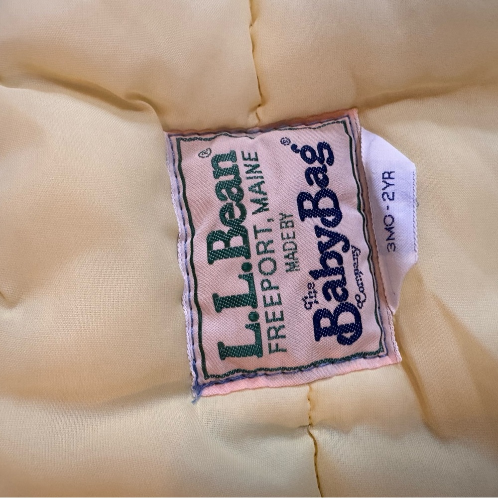 L.L. Bean Baby Bag 3 months- 2 years winter fall cozy bunting stroller car etc - Picture 4 of 6